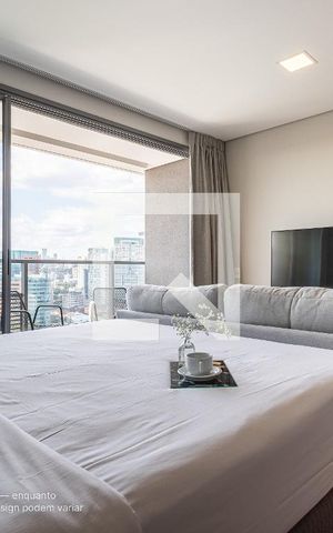 Studio para alugar com 33m², 1 quarto e 1 vaga