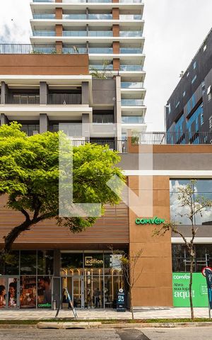 Studio para alugar com 32m², 1 quarto e sem vaga Studio para alugar com 32m², 1 quarto e sem vagaFachada