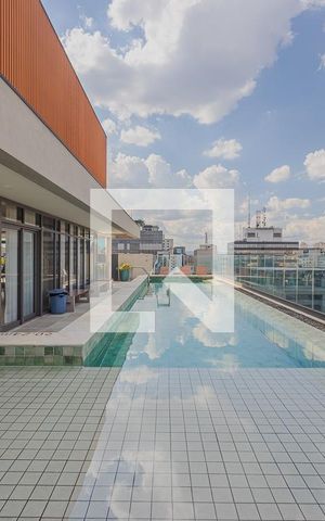 Studio à venda com 26m², 1 quarto e sem vagaPiscina