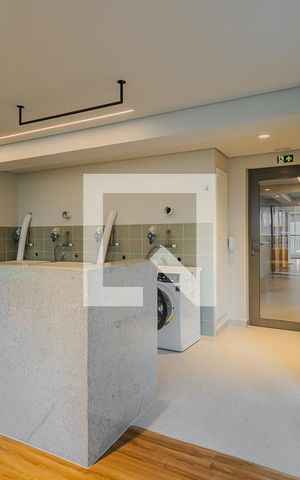 Studio à venda com 26m², 1 quarto e sem vagaLavanderia
