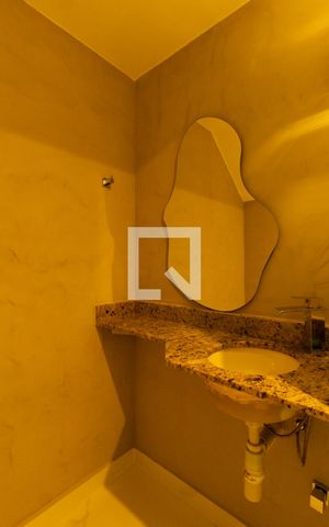 Apartamento para alugar com 58m², 1 quarto e 1 vaga Apartamento para alugar com 58m², 1 quarto e 1 vagaDetalhe do lavabo