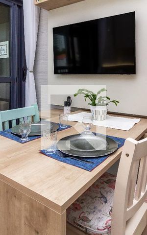 Studio para alugar com 26m², 1 quarto e sem vaga Studio para alugar com 26m², 1 quarto e sem vagaSala / Quarto