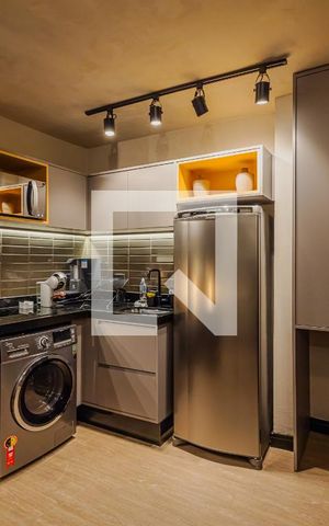 Studio à venda com 26m², 1 quarto e 1 vagaCozinha