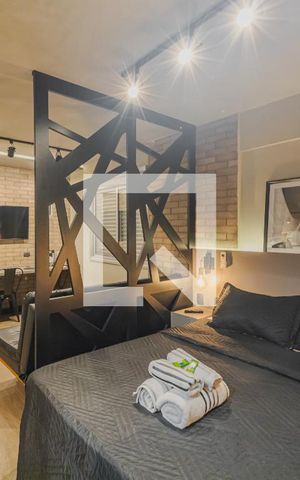 Studio à venda com 26m², 1 quarto e 1 vagaQuarto