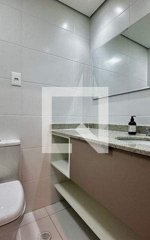 Studio para alugar com 32m², 1 quarto e sem vaga Studio para alugar com 32m², 1 quarto e sem vagaBanheiro