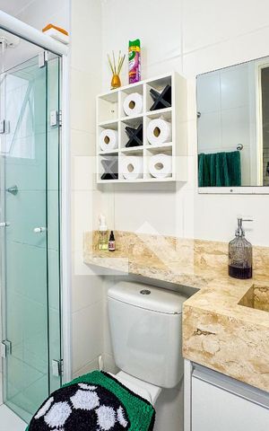 Apartamento à venda com 41m², 2 quartos e sem vaga Apartamento à venda com 41m², 2 quartos e sem vagaBanheiro