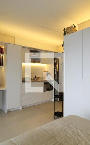 Studio à venda com 35m², 1 quarto e sem vagaSala/Quarto