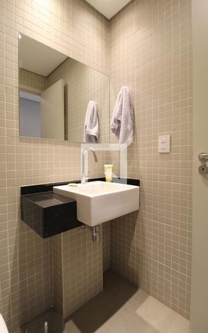 Apartamento para alugar com 80m², 1 quarto e 1 vagaLavabo