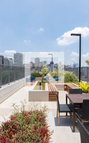 Apartamento à venda com 26m², 1 quarto e sem vaga Apartamento à venda com 26m², 1 quarto e sem vagaÁrea comum - Churrasqueira