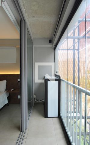 Studio à venda com 30m², 1 quarto e sem vagaVaranda