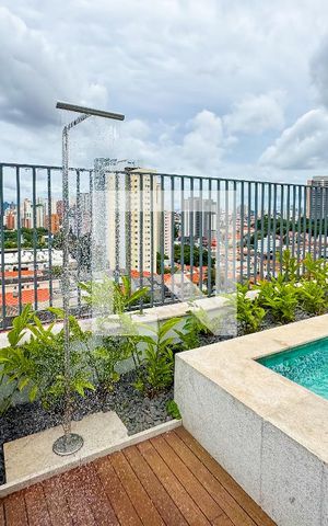 Studio para alugar com 27m², 1 quarto e sem vaga Studio para alugar com 27m², 1 quarto e sem vagaPiscina