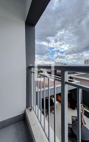 Studio à venda com 27m², 1 quarto e sem vagaVaranda