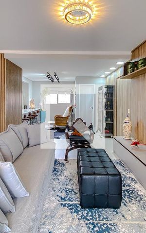 Apartamento à venda com 117m², 2 quartos e 3 vagasSala