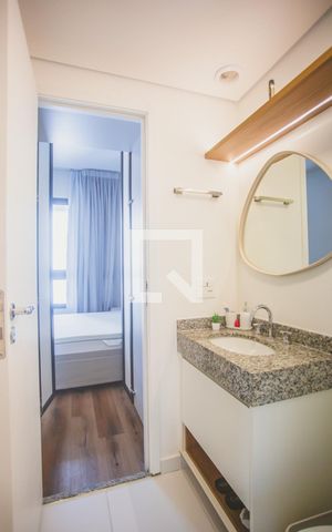 Studio para alugar com 22m², 1 quarto e sem vaga Studio para alugar com 22m², 1 quarto e sem vagaBanheiro