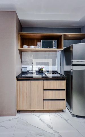 Studio à venda com 25m², 1 quarto e sem vagaCozinha