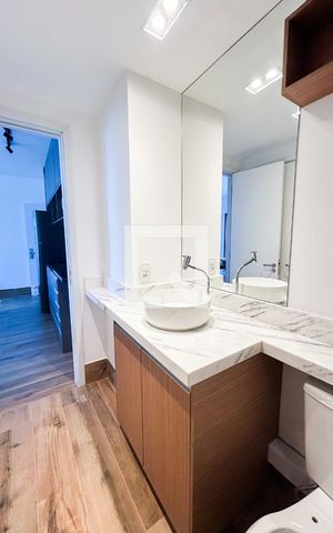 Apartamento para alugar com 44m², 1 quarto e 1 vaga Apartamento para alugar com 44m², 1 quarto e 1 vagaBanheiro
