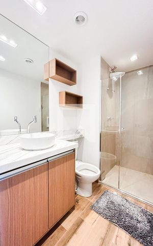 Apartamento para alugar com 44m², 1 quarto e 1 vaga Apartamento para alugar com 44m², 1 quarto e 1 vagaBanheiro
