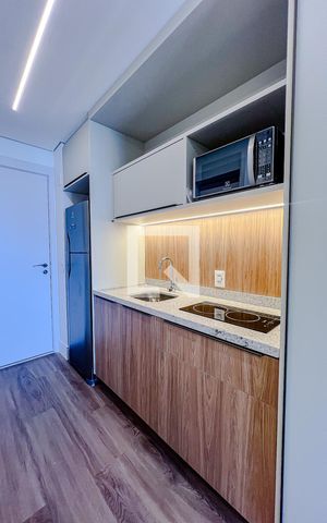 Studio à venda com 27m², 1 quarto e sem vagaCozinha