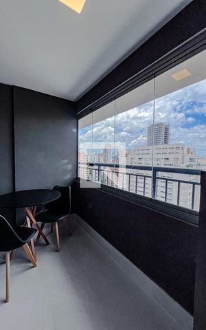 Studio à venda com 27m², 1 quarto e sem vagaVaranda
