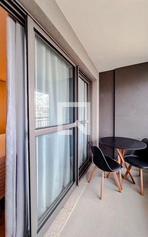 Studio à venda com 27m², 1 quarto e sem vagaVaranda