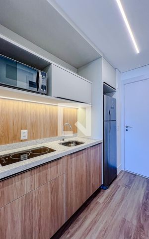 Studio à venda com 27m², 1 quarto e sem vagaCozinha