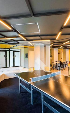Studio à venda com 23m², 1 quarto e sem vaga Studio à venda com 23m², 1 quarto e sem vagaSalão de jogos