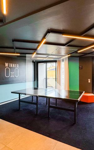 Studio à venda com 23m², 1 quarto e sem vaga Studio à venda com 23m², 1 quarto e sem vagaSalão de jogos