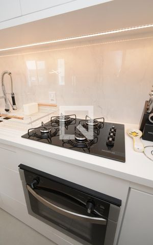 Apartamento à venda com 34m², 1 quarto e 1 vagaDetalhe da cozinha