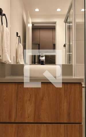 Studio para alugar com 23m², 1 quarto e sem vaga Studio para alugar com 23m², 1 quarto e sem vagaBanheiro
