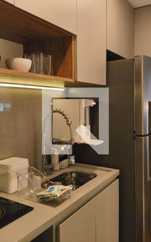 Studio para alugar com 23m², 1 quarto e sem vaga Studio para alugar com 23m², 1 quarto e sem vagaCozinha