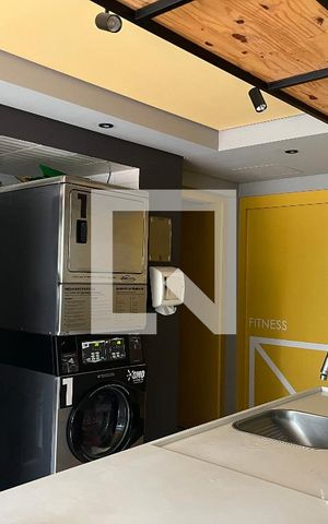 Studio para alugar com 25m², 1 quarto e sem vaga Studio para alugar com 25m², 1 quarto e sem vagaLavanderia