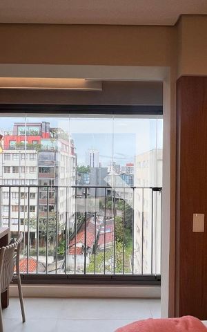 Studio para alugar com 26m², 1 quarto e sem vaga Studio para alugar com 26m², 1 quarto e sem vagaSacada