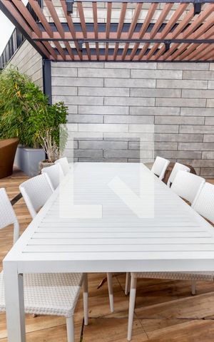 Apartamento para alugar com 36m², 1 quarto e 1 vaga Apartamento para alugar com 36m², 1 quarto e 1 vagaÁrea comum - Churrasqueira