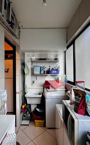 Apartamento à venda com 60m², 1 quarto e 1 vaga Apartamento à venda com 60m², 1 quarto e 1 vagaÁrea de Serviço