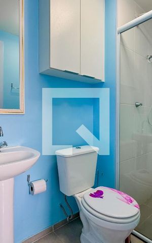 Apartamento para alugar com 24m², 1 quarto e sem vaga Apartamento para alugar com 24m², 1 quarto e sem vagaBanheiro da Suíte