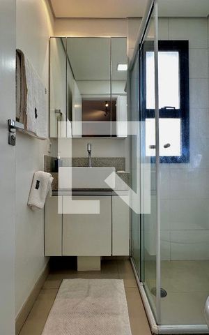 Apartamento para alugar com 36m², 0 quarto e 1 vaga Apartamento para alugar com 36m², 0 quarto e 1 vagaBanheiro