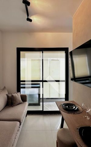 Studio para alugar com 27m², 1 quarto e 1 vagaSala