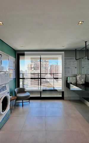 Studio para alugar com 27m², 1 quarto e 1 vagaLavanderia