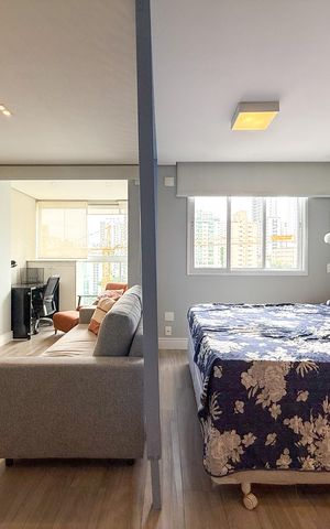 Studio para alugar com 42m², 1 quarto e 1 vaga Studio para alugar com 42m², 1 quarto e 1 vagaStudio