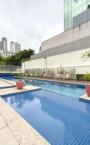 Studio para alugar com 42m², 1 quarto e 1 vaga Studio para alugar com 42m², 1 quarto e 1 vagaÁrea comum - Piscina