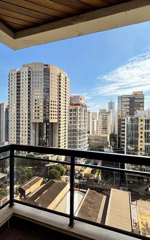 Apartamento para alugar com 95m², 1 quarto e 1 vagaVaranda