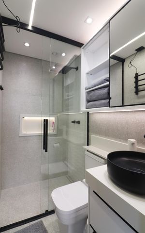 Apartamento para alugar com 59m², 2 quartos e 1 vagaBanheiro Social