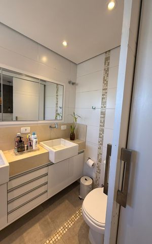 Apartamento à venda com 93m², 3 quartos e 1 vaga Apartamento à venda com 93m², 3 quartos e 1 vagaBanheiro Suíte 2