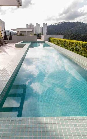 Apartamento à venda com 60m², 1 quarto e 2 vagas Apartamento à venda com 60m², 1 quarto e 2 vagasÁrea comum - Piscina