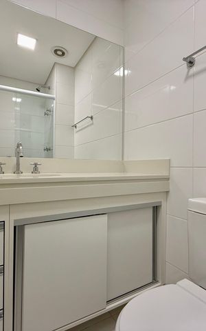 Apartamento para alugar com 63m², 2 quartos e 1 vaga Apartamento para alugar com 63m², 2 quartos e 1 vagaBanheiro Social