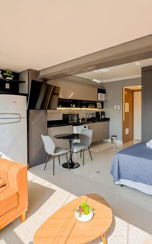 Studio à venda com 33m², 1 quarto e 1 vaga Studio à venda com 33m², 1 quarto e 1 vagaVaranda