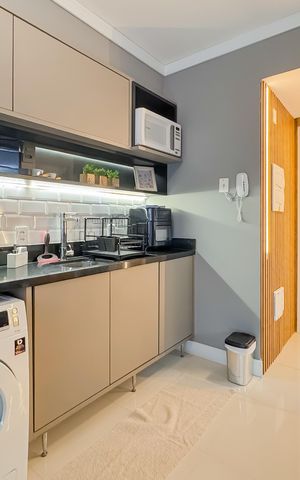 Studio à venda com 33m², 1 quarto e 1 vaga Studio à venda com 33m², 1 quarto e 1 vagaCozinha