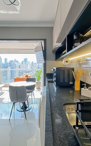 Studio à venda com 33m², 1 quarto e 1 vaga Studio à venda com 33m², 1 quarto e 1 vagaCozinha