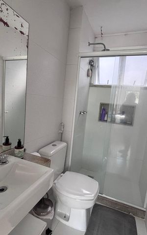 Apartamento à venda com 83m², 3 quartos e 2 vagas Apartamento à venda com 83m², 3 quartos e 2 vagasBanheiro da Suíte
