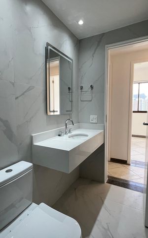 Apartamento para alugar com 143m², 4 quartos e 2 vagas Apartamento para alugar com 143m², 4 quartos e 2 vagasBanheiro Social